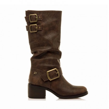 Botas de Tacón Mujer Mustang 54663 Cuero