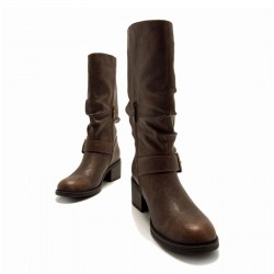 Botas de Tacón Mujer Mustang 54663 Cuero
