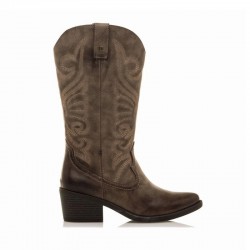 Botas de Tacón Mujer Mustang 59794 Marron
