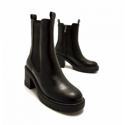 Botines de Tacón Mujer Mustang 55343 Negro