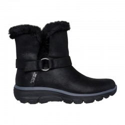 Botas Planas Mujer Skechers Slip-Ins Relaxed Fit Negro