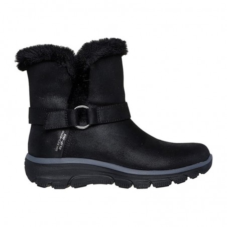 Botas Planas Mujer Skechers Slip-Ins Relaxed Fit Negro