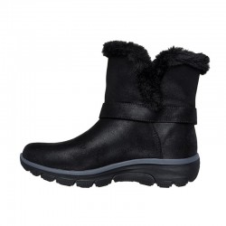 Botas Planas Mujer Skechers Slip-Ins Relaxed Fit Negro
