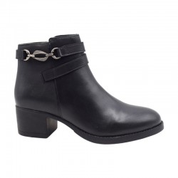Botines de Tacón Mujer 48 Hours 3303 Negro