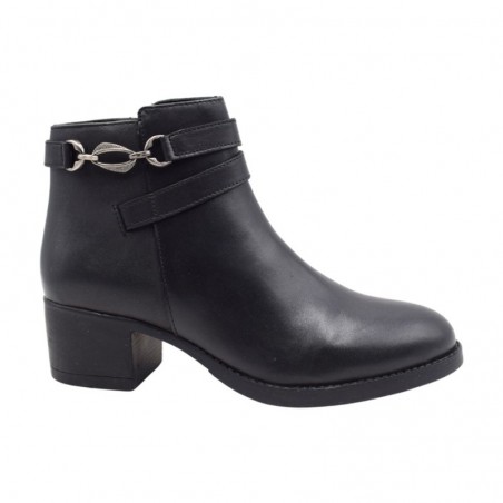 Botines de Tacón Mujer 48 Hours 3303 Negro