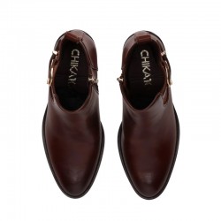 Botines de Tacón Mujer Chika10 Nihal 01 Marron