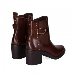 Botines de Tacón Mujer Chika10 Nihal 01 Marron