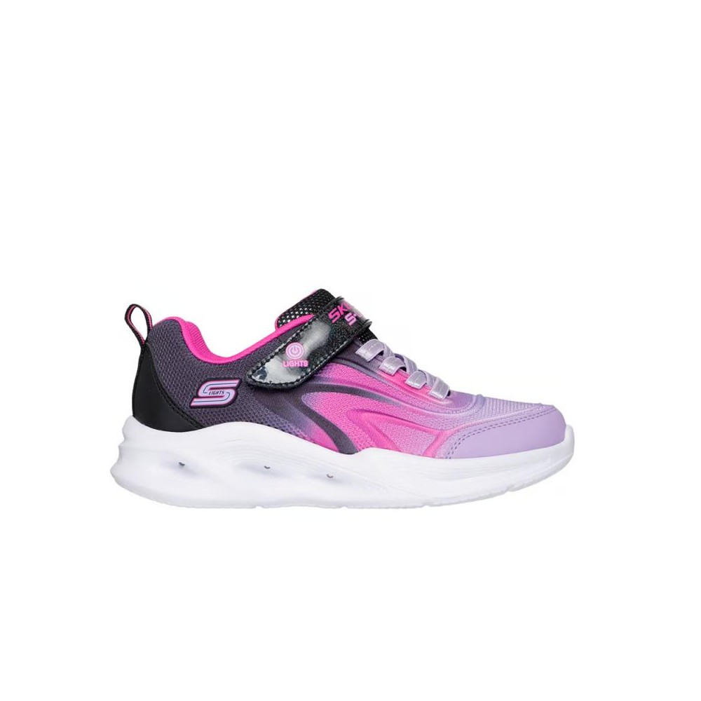 Sneakers Niña Skechers S-Lights: Sola Glow - Color Be Negro