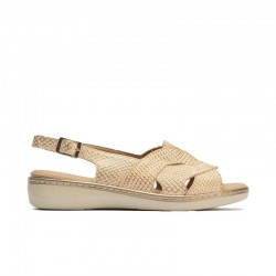 Sandalias Planas Mujer Pitillos 10301 Oro