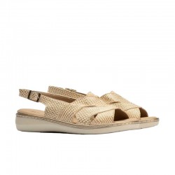 Sandalias Planas Mujer Pitillos 10301 Oro