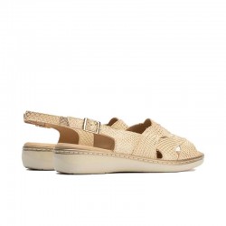Sandalias Planas Mujer Pitillos 10301 Oro