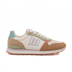 Sneakers Mujer Mustang Joggo Classic 60909 Blanco-Beig