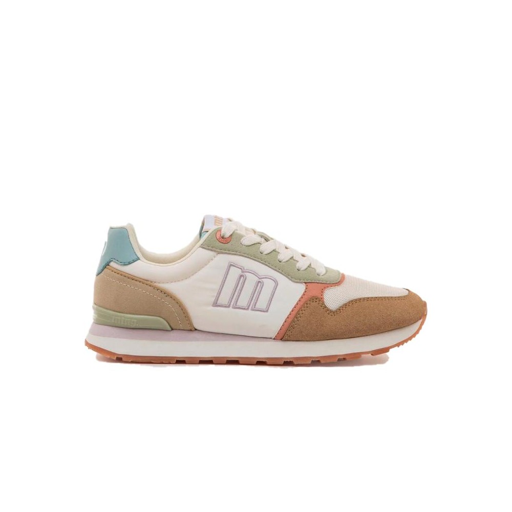 Sneakers Mujer Mustang Joggo Classic 60909 Blanco-Beig