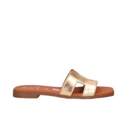 Sandalias Planas Mujer Oh My Sandals 5810 Oro