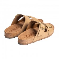 Sandalias Planas Mujer Yokono Jerba Taupe