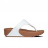 Sandalias Planas Mujer Fitflop Lulu Opul Toe-Post Blanco