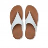 Sandalias Planas Mujer Fitflop Lulu Opul Toe-Post Blanco