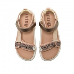 Sandalias Planas Mujer Mustang 60001 Beig