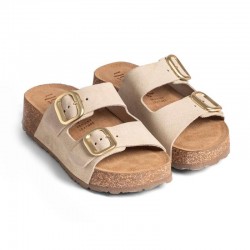Sandalias Planas Mujer Yokono Wiwi Beig