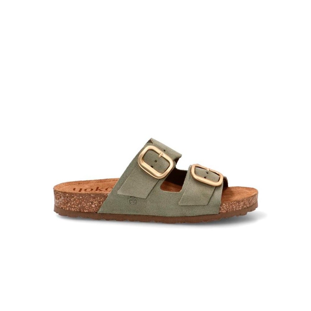 Sandalias Planas Mujer Yokono Jerba Verde