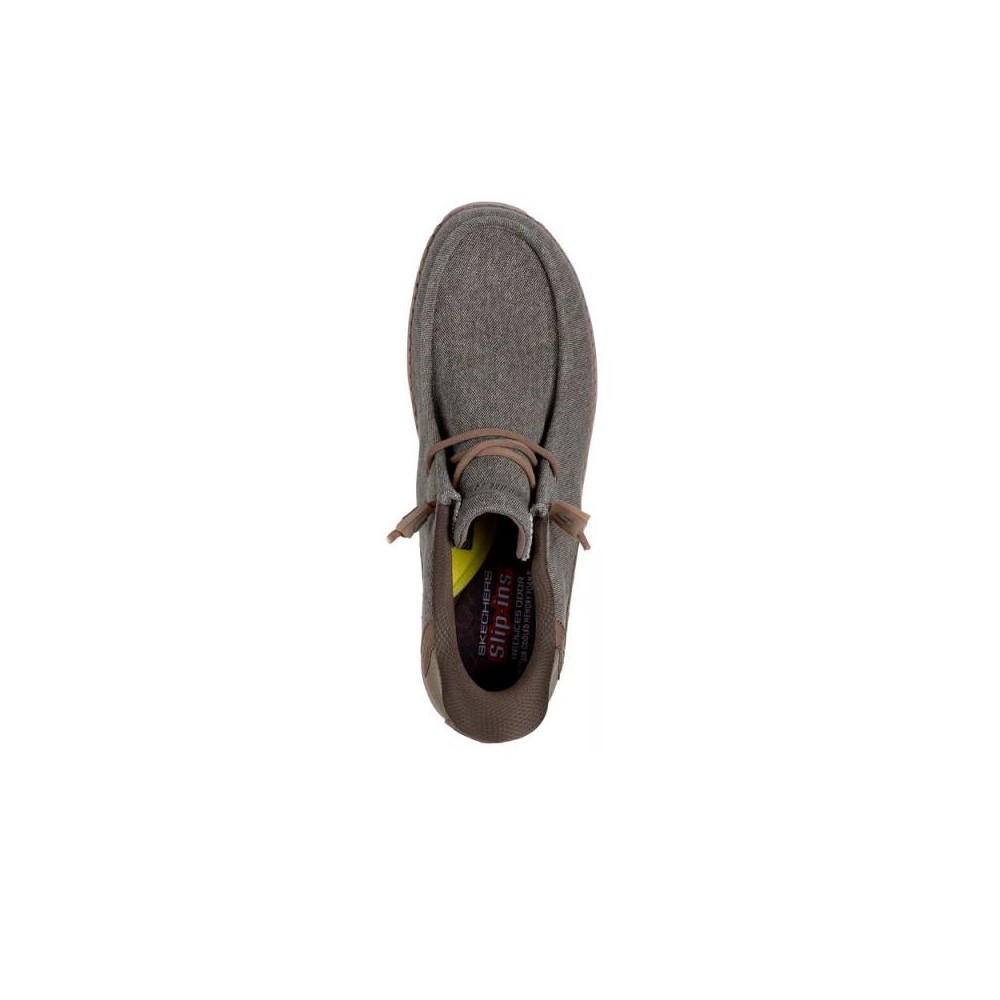 Zapatillas Lona Hombre Skechers Melson-Coronado Kaki