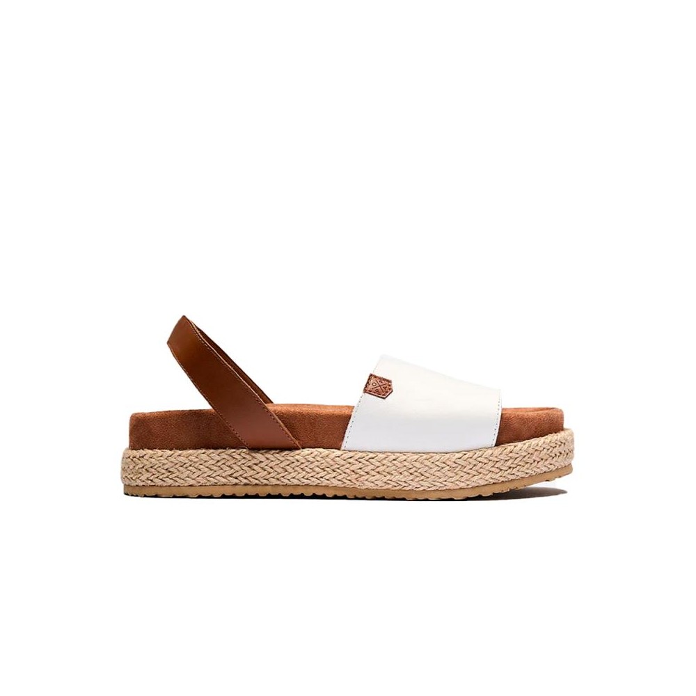 Sandalias Planas Mujer Popa Siona Blanco