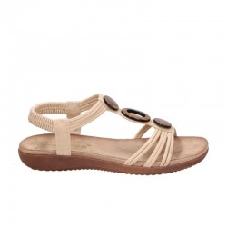 Sandalias Planas Mujer Zapp 26676 Beig