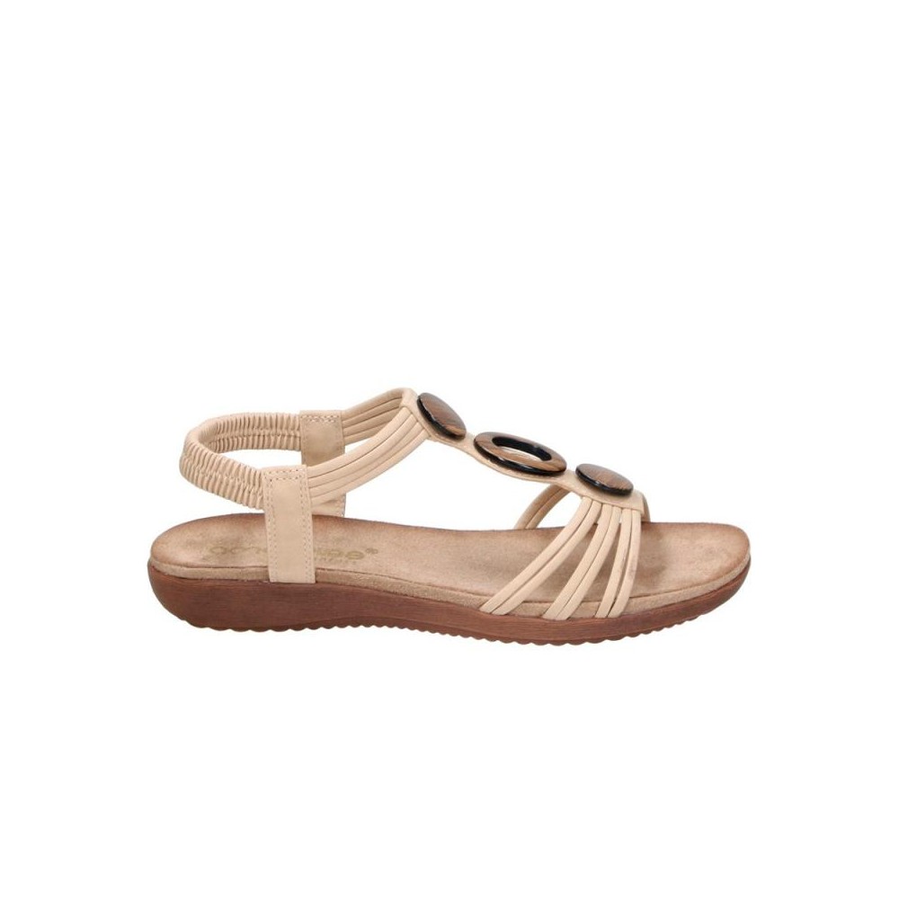 Sandalias Planas Mujer Zapp 26676 Beig