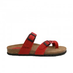 Sandalias Planas Mujer Inter-Bios 7212 Rojo