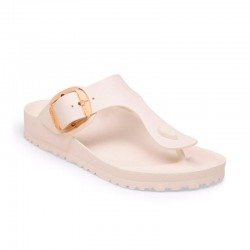 Sandalias Planas Mujer Birkenstock Gizeh Big Buckle Eva Beig
