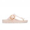 Sandalias Planas Mujer Birkenstock Gizeh Big Buckle Eva Beig