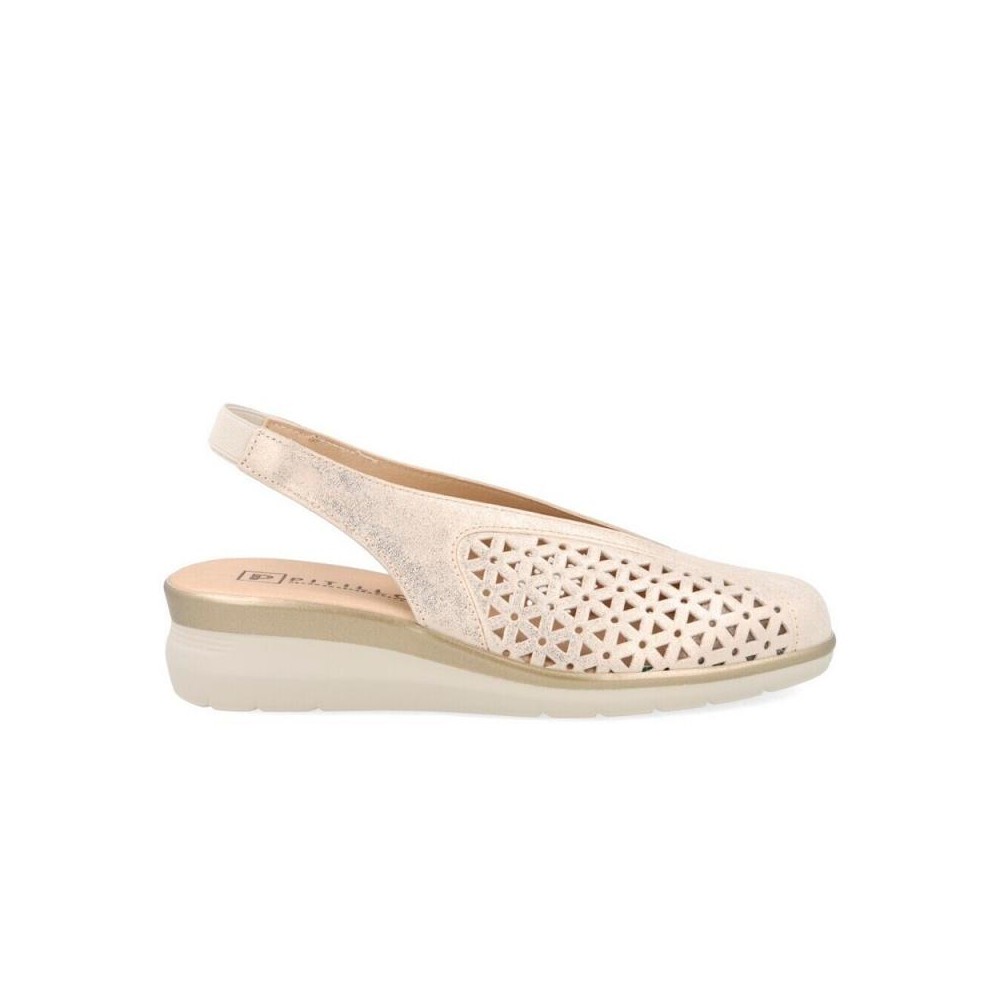 Sandalias Planas Mujer Pitillos 10370 Oro
