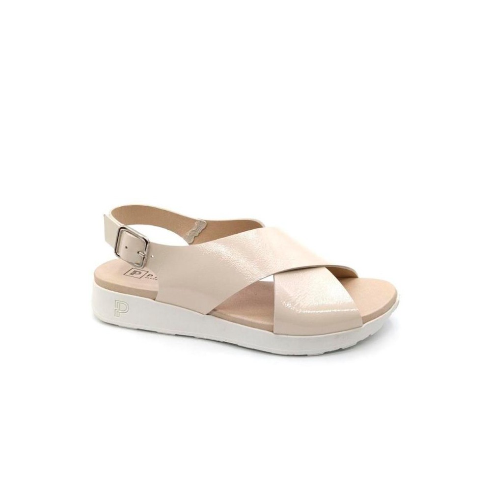 Sandalias Planas Mujer Pitillos 10553 Beig