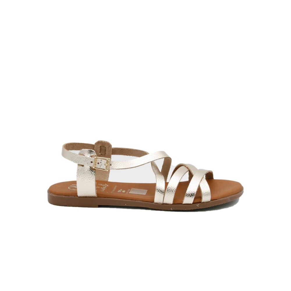 Sandalias Planas Mujer Oh My Sandals 5806 Oro