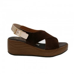 Cuñas Mujer Oh My Sandals 6039 Marron