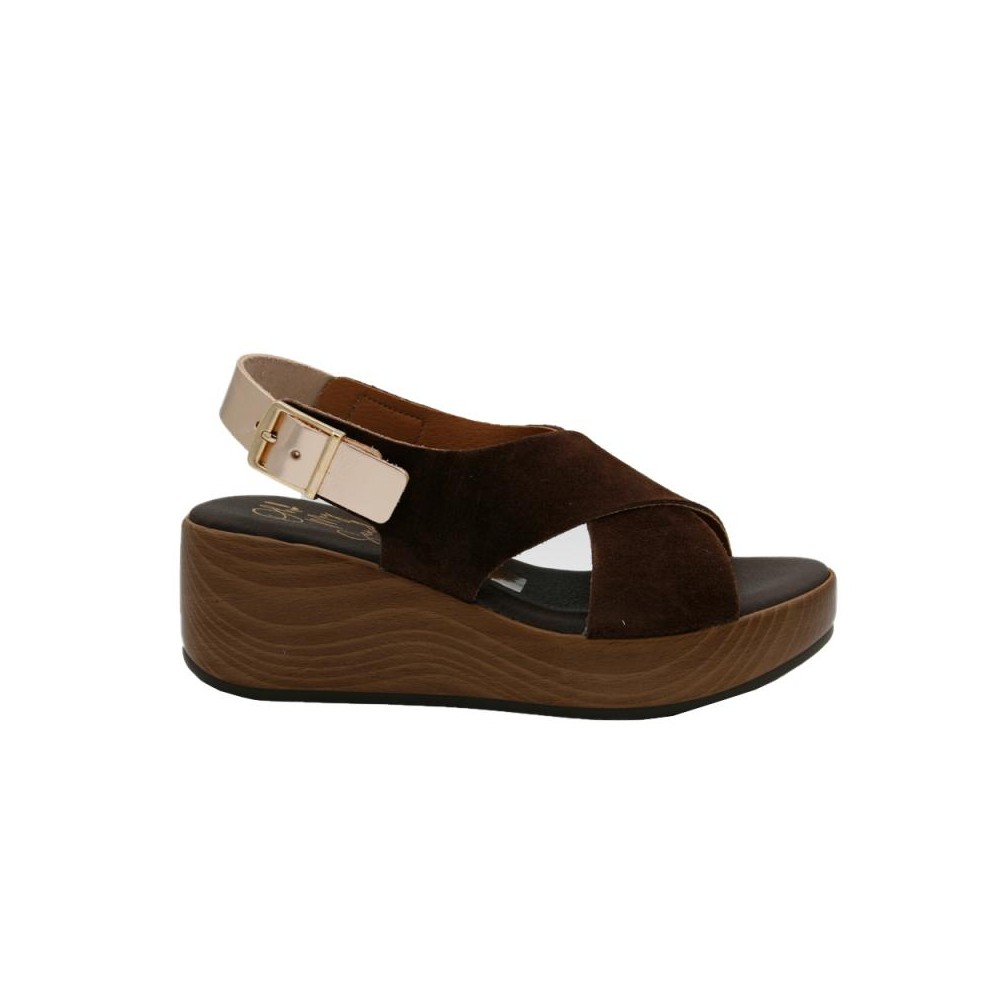 Cuñas Mujer Oh My Sandals 6039 Marron