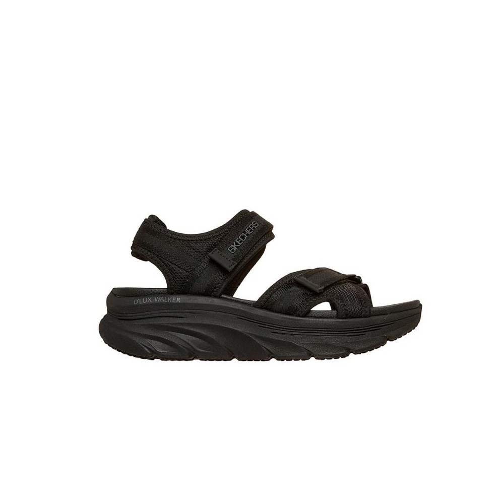 Sandalias Planas Mujer Skechers 163585 Negro-Negro