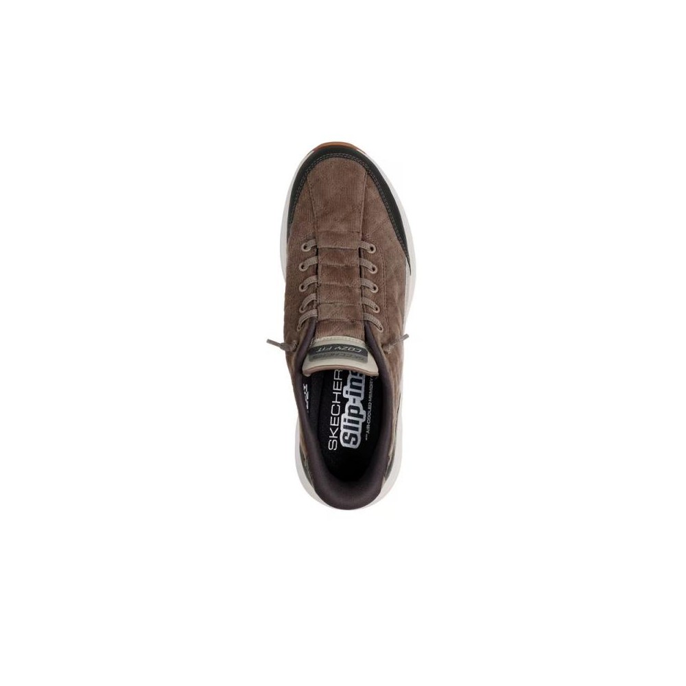 Sneakers Hombre Skechers Contour Foam - Cozy Fit Cordex Kaki