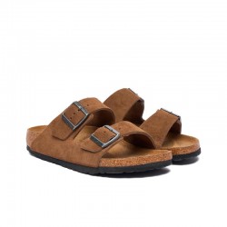 Sandalias Planas Mujer Birkenstock Arizona Marron