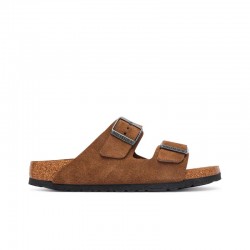 Sandalias Planas Mujer Birkenstock Arizona Marron