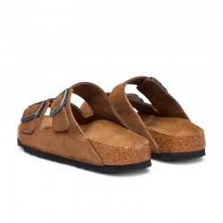 Sandalias Planas Mujer Birkenstock Arizona Marron
