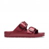 Sandalias Planas Mujer Birkenstock Arizona Big Buckle Eva Burdeos