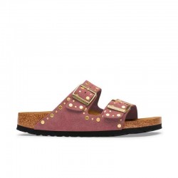 Sandalias Planas Mujer Birkenstock Arizona Rivet Burdeos