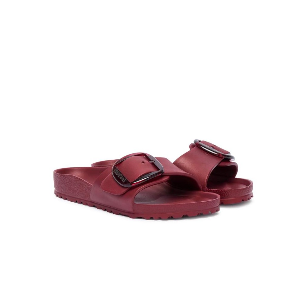 Sandalias Planas Mujer Birkenstock Madrid Big Buckle Eva Burdeos
