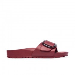 Sandalias Planas Mujer Birkenstock Madrid Big Buckle Eva Burdeos
