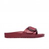 Sandalias Planas Mujer Birkenstock Madrid Big Buckle Eva Burdeos