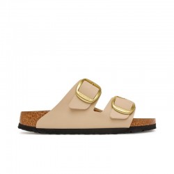 Sandalias Planas Mujer Birkenstock Arizona Big Buckle Beig