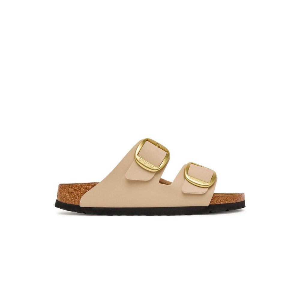 Sandalias Planas Mujer Birkenstock Arizona Big Buckle Beig