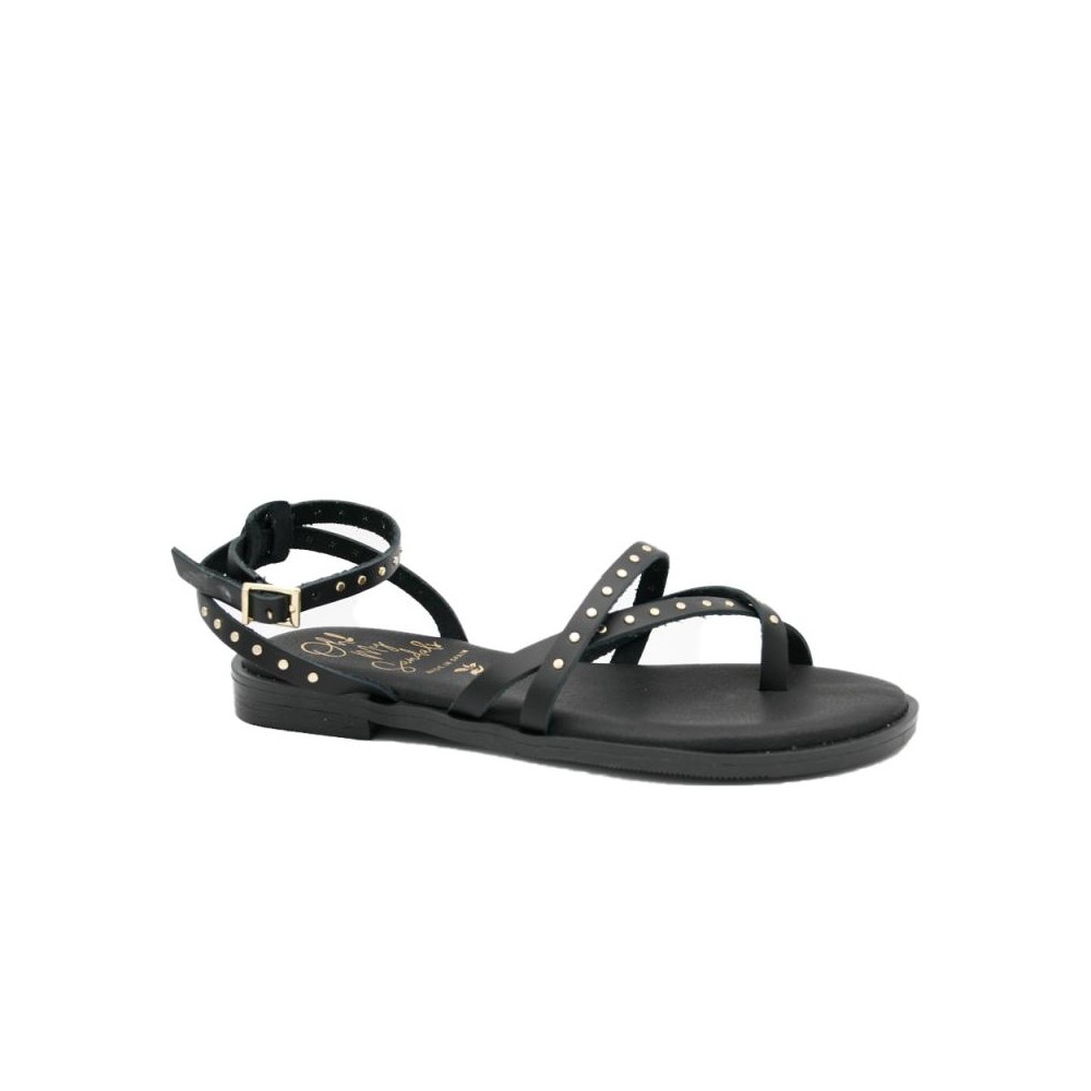 Sandalias Planas Mujer Oh My Sandals 5853 Negro