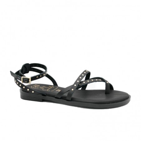 Sandalias Planas Mujer Oh My Sandals 5853 Negro